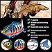 Sougayilang Bass Fishing Lure Multi Jointed Swimbait 7 Segment Lifelike Trout topwater Crankbait Pack of 5
