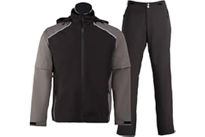 K.E.J. Golf Rain Jacket for Men Waterproof Raincoat Lightweight Jacket Golf Suit for Hiking Cycling Running Camping Traveling