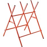 VEVOR Saw Horses, 260 lbs Load Capacity Sawhorse with Heavy Duty Legs, Adjustable Height Saw Horse with Non-Slip Foot Pads, for Woodworking, Carpenters &amp; Contractors
