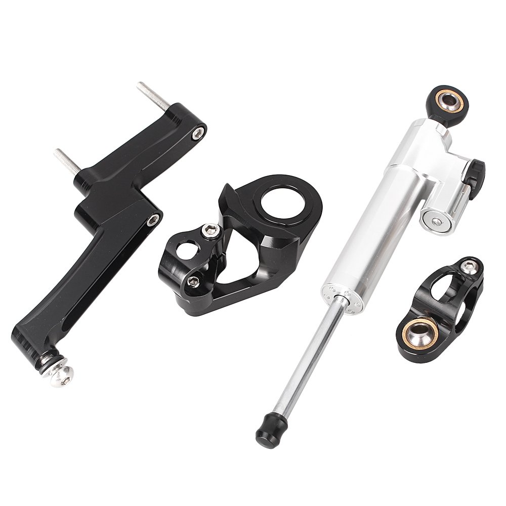 Amazon.com: GZYF CNC Steering Damper Stabilizer Bracket Kit For Suzuki  Hayabusa GSXR1300 98-15: Automotive