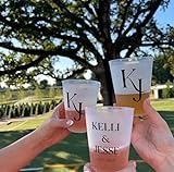 DSJPDSJP 100pcs Personalized Frosted Wedding
