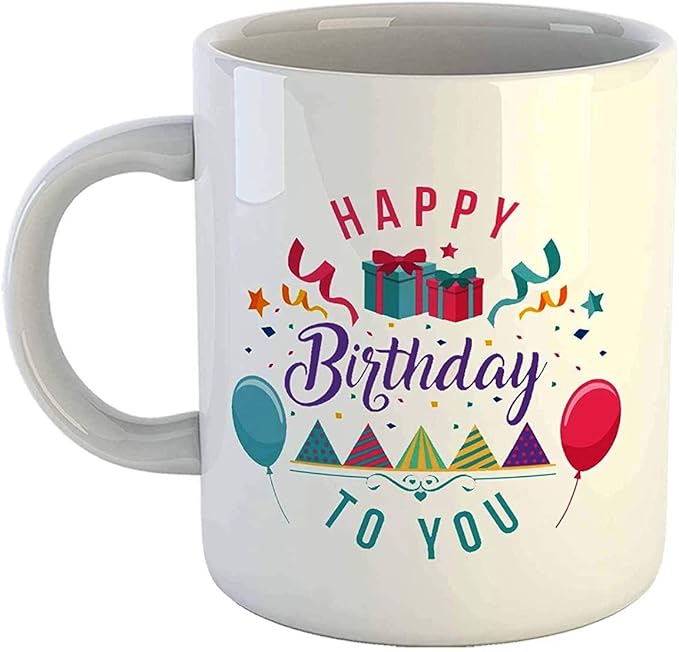 Buy Happy Birthday Coffee Mug / Customized Coffee Mug for Birthday