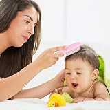 Aolso Baby Hair Brush 3Pcs Set Pink Cradle Cap Brush Comb Newborn Toddler view 6