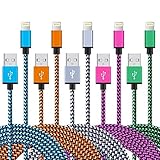 Phone Charger Nylon Braided Charger Cables 5 Pack 3FT Fast Charger Charging Cable Syncing Cords Compatible with Phone XS XR X 8 8 Plus 7 7 Plus 6 6S 6 Plus 5S SE (BZ 1M)