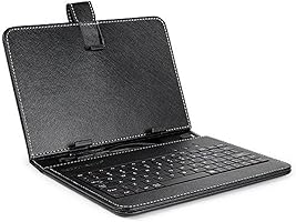 Cewaal 9.7 inch PU Leather Tablet Keyboard Stand Holster Case Cover for Android
