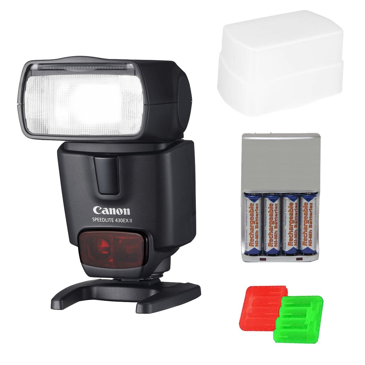 Amazon.com : Canon Speedlite 430EX II Flash + Accessory Kit : On Camera  Shoe Mount Flashes : Camera & Photo