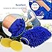 4 Pack Car Wash Mitts - Premium Chenille Microfiber Scratch-Free Cleaning Gloves - Ultra-soft Polishing Cloth,Double Sided,Use Wet or Dry