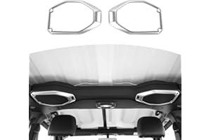 RT-TCZ for Wrangler JL Top Roof Speaker Cover Trim Silver for Jeep Wrangler JL JLU Gladiator JT 2018-2023 Silver Interior Accessories 2pcs