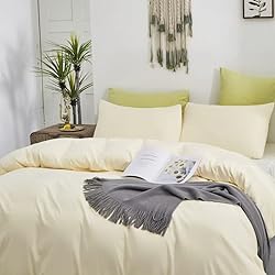 CLOTHKNOW Ivory White Comforter Sets Full 3Pcs