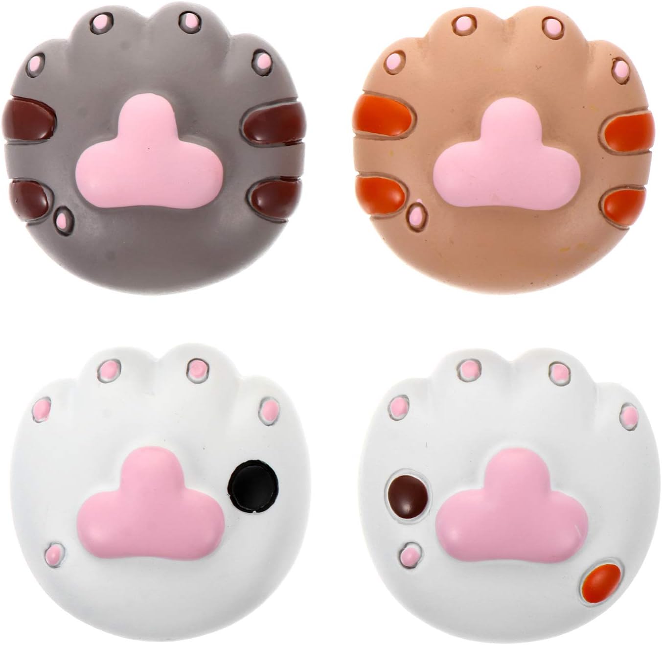 SOLUSTRE 4 Unids Gato Imanes de Nevera Cat Butt Cat Paw Imanes de