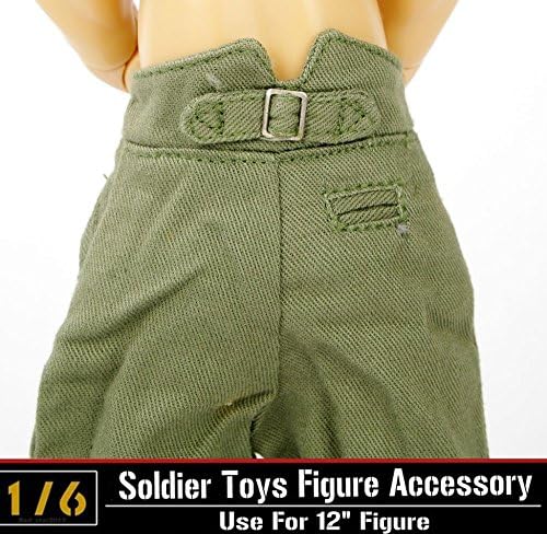 ESHINEYE 1:6 pants dragon german soldier figure model wwii dml clothing accessories pants trousers green military action figures of the body
