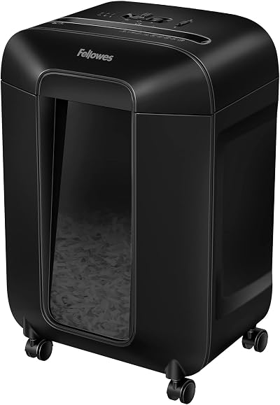 Fellowes LX85 12 Sheet Cross Cut Shredder 19L Bin Auto Reverse SafeSense UK