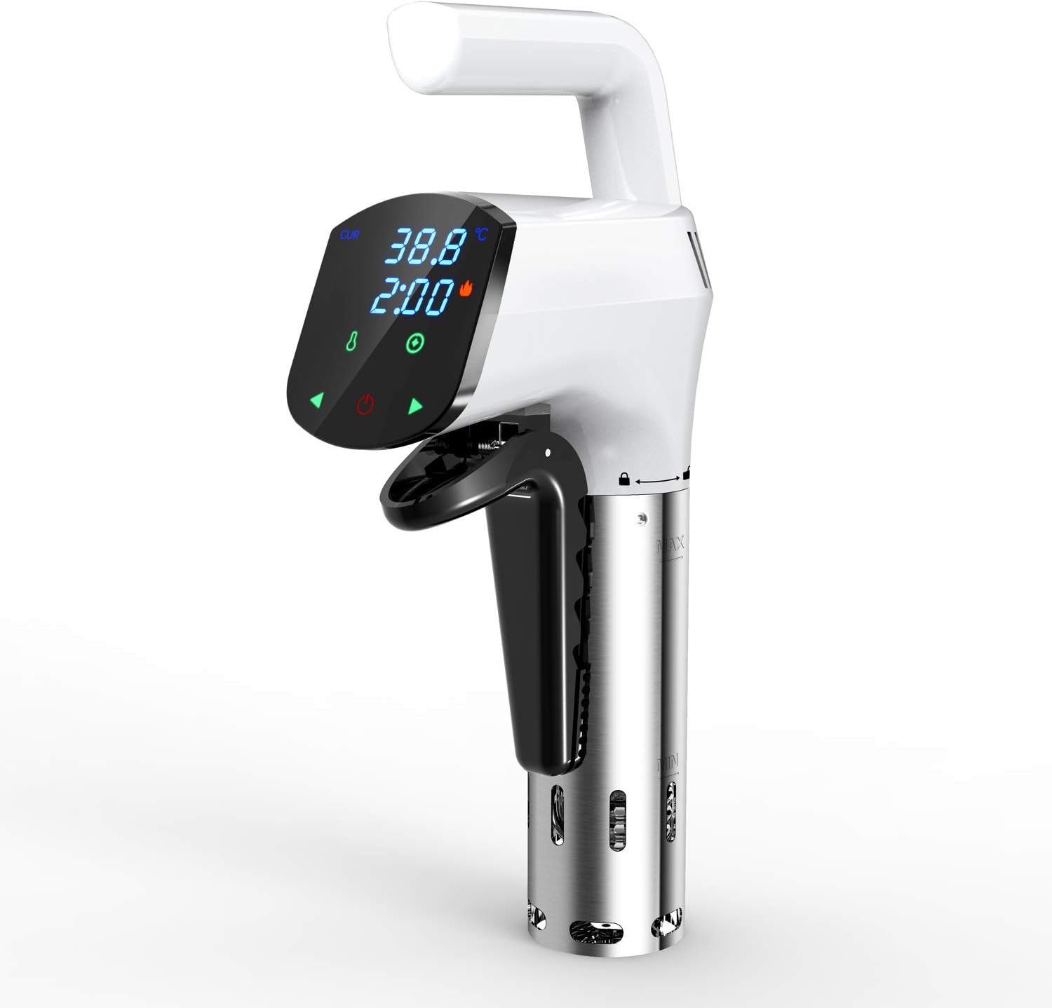 AUKUYEE Sous Vide, Sous Vide Machine, 1100W for Fast Heating (White)