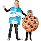 Snailify Kids Milk Carton Box and Cookies Costume Halloween Food Outfit for Unisxe Child Girls Boys