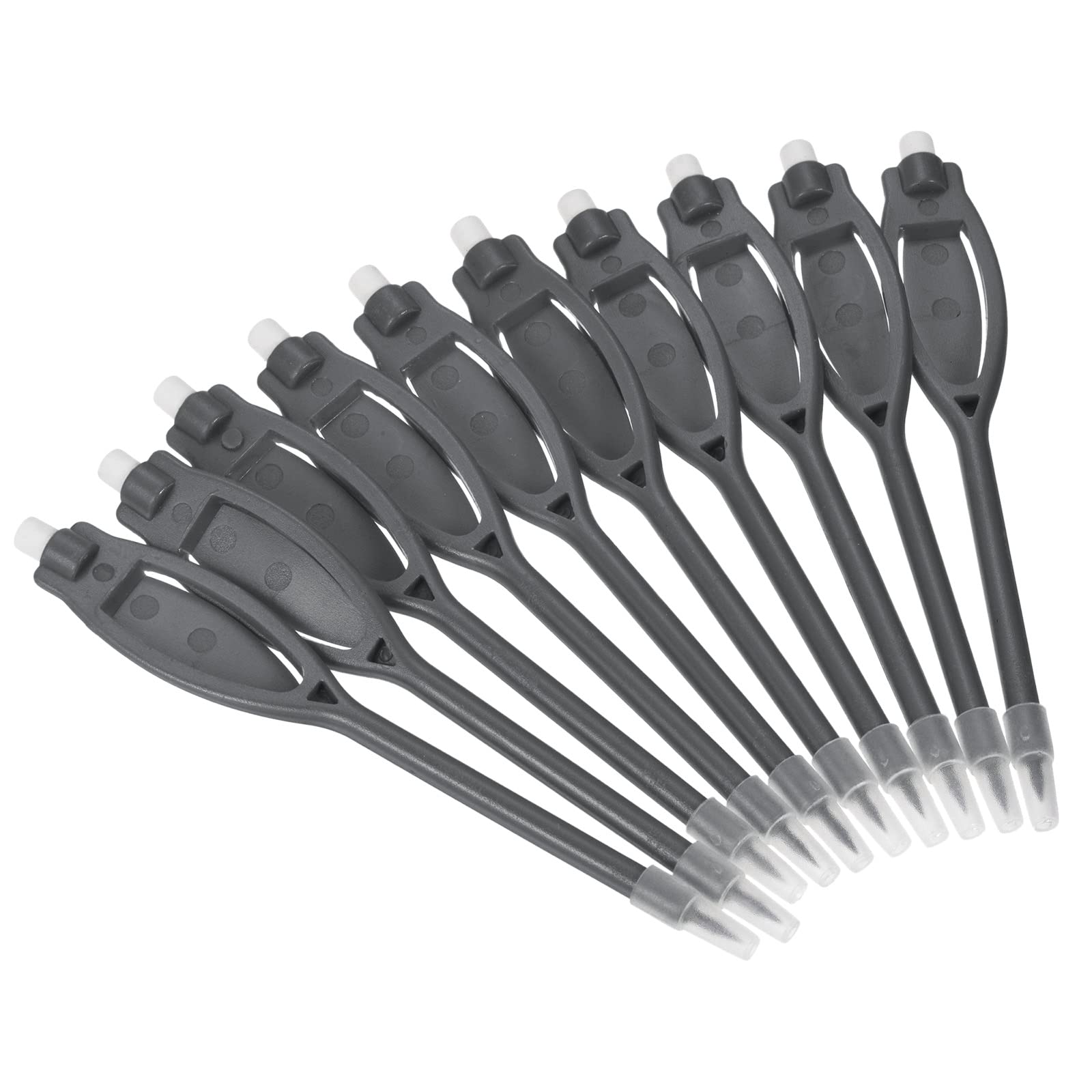 PATIKIL Golf Scoring Pencils with Eraser, 20 Pack Oval Clip Plastic 2H Marker Pens for Sport Games Meeting, Gray
