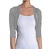Fashion Secrets Junior`s Sheer Chiffon Bolero Shrug