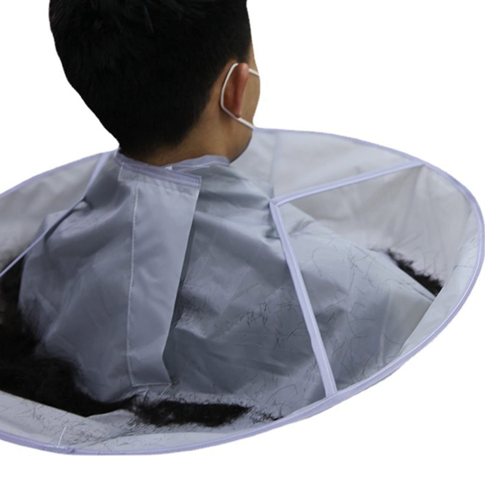 Yinhing Hair Cutting Cape, Waterproof, Adjustable, Grey, Universal Size, Adults & Kids