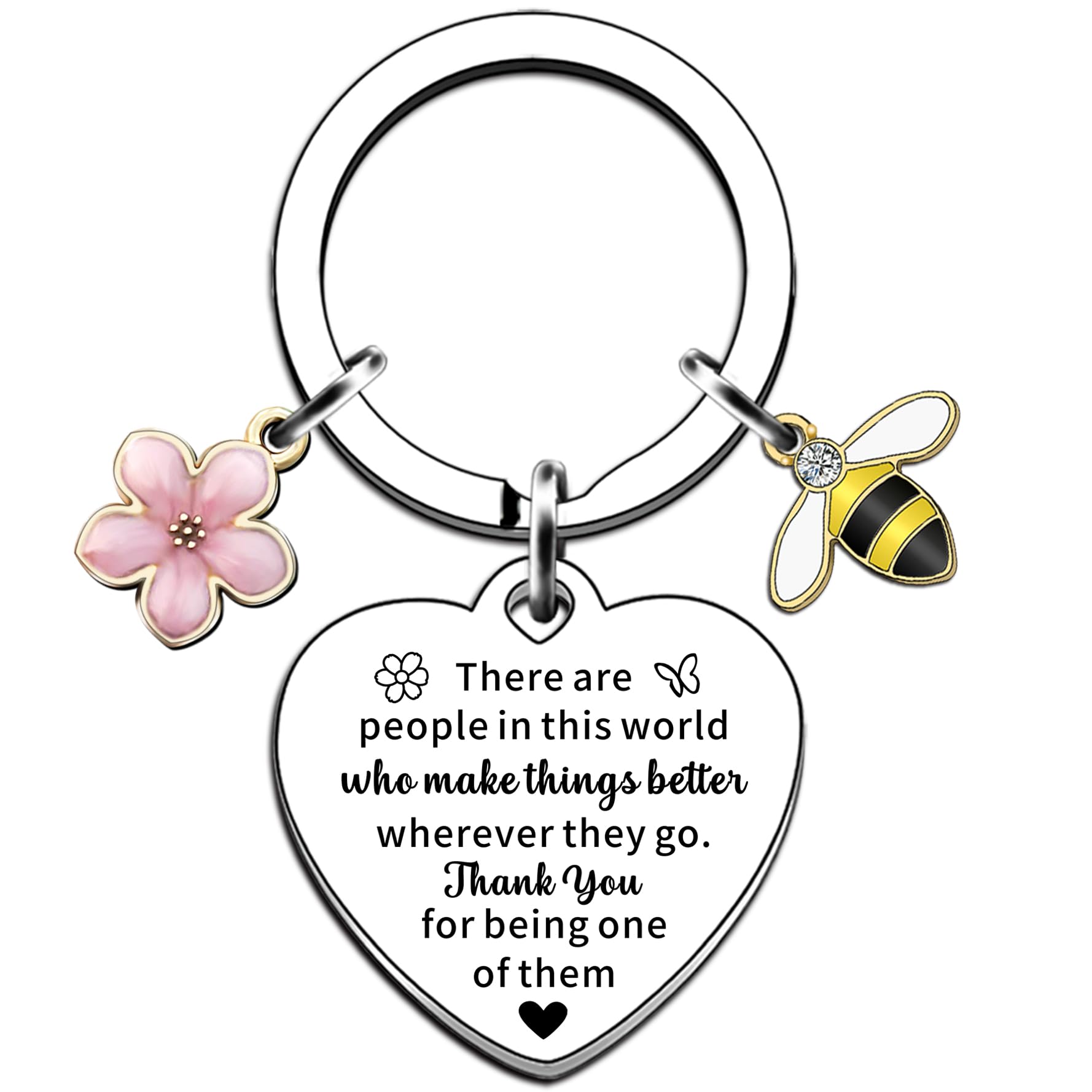 JMIMO Leaving Gifts for Colleagues Women Thank You Gifts for Colleague Cowork Family Friends Bee Keyring Keychain