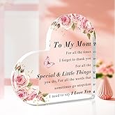 Gifts For Moms Mother's Day Gifts For Mom From Daughter Son Mom Birthday Valentines Gift Heart Acrylic Plaque For Moms Best Mother Gift Best Stepmom Present