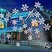 GreenClick Projector Lights Outdoor Waterproof IP65 Decoration Spotlights Moving Snowflake Lamp LED Outdoor Landscape Projector For Halloween Wedding Party Festival Holiday etc.