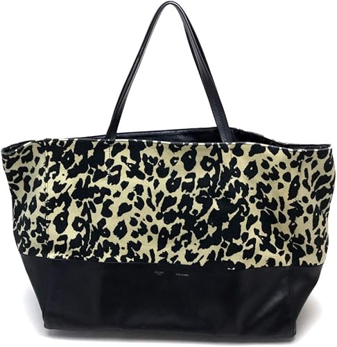 Amazon セリーヌ Celine レオパード ホリゾンタル カバ メンズ レディース トートバッグ キャンバス レザー ユニセックス 中古 トートバッグ
