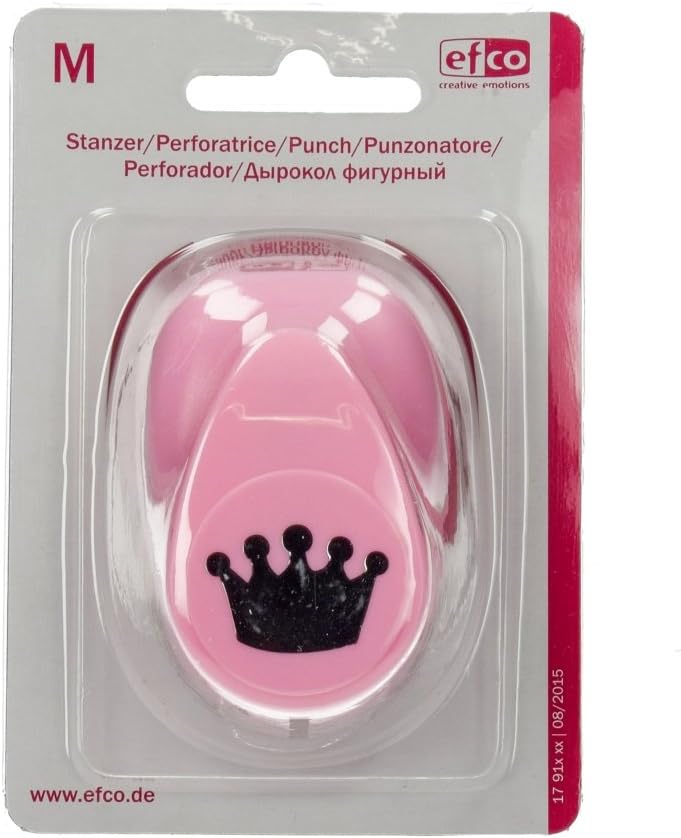 Efco Medium Punch Crown, Pink, 3 x 3 x 3 cm - Image 3