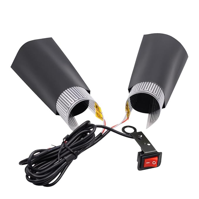 Kbsin212 Heizgriffe Griffheizung Motorrad Beheizte Griffe für Motorrad Universal 12V Langlebig Warm Beheizter Griff für alle 