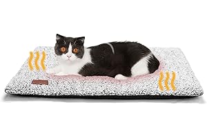 Self Warming Cat Bed Self Heating Cat Dog Mat 24 x 18 inch Extra Warm Thermal Pet Pad for Indoor Outdoor Pets with Removable 