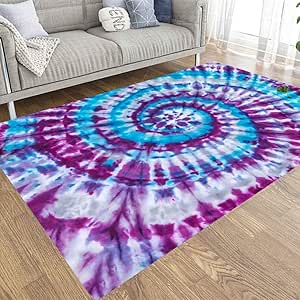 Bisead Area Rug 5X7,Modern Abstract Area Rug Bright ...