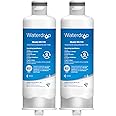 Waterdrop DA97-17376B Replacement for Samsung® HAF-QIN/EXP, DA97-08006C, RF28R7201SR, RF28R7351SG, WD-F45, Refrigerator Water Filter, 2 Filters