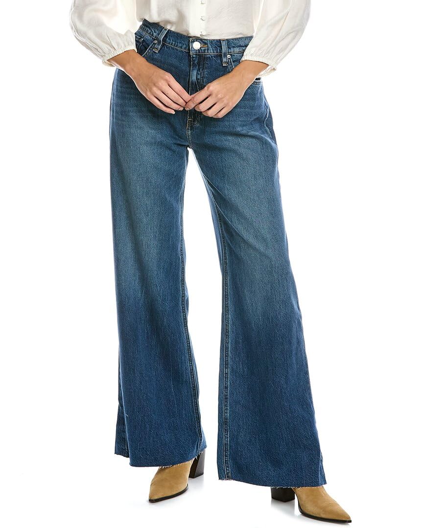 Hudson Womens Jodie High Rise, Loose, Wide Leg Jeans, Stages, 29 US