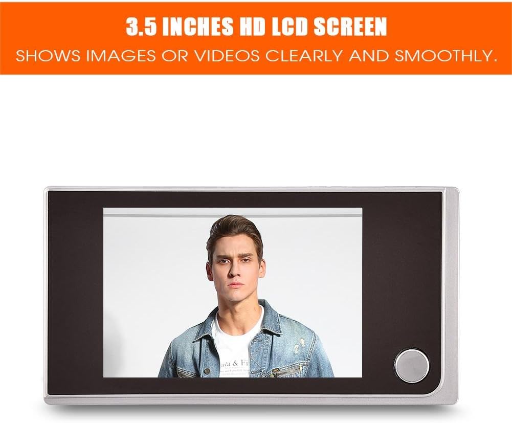 Digital Door Viewer,Door Peephole Viewer with 3.5Inch LCD Screen+120° Angle View,Electronic Cat Eye Camera for Home Security - Image 3