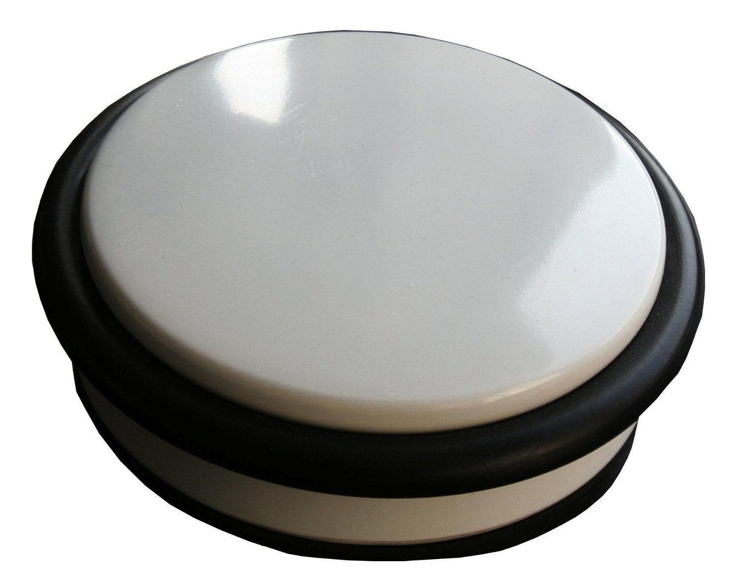 TOP Price! Design Door Stopper, White high Gloss, DM 108 mm