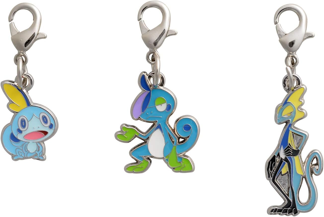 Amazon ポケモンセンターオリジナル 全国ずかんメタルチャーム816 817 818 アニメ 萌えグッズ 通販