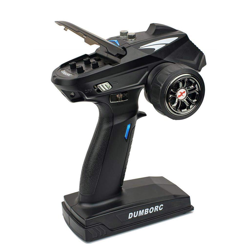 DUMBORC X6 RC Transmitter and X6FG Receiver with GYRO 6ch 2.4ghz Remote Controller for RC Car Truck Boat