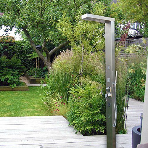 316-Marine-Grade-Stainless-Steel-Massage-Outdoor-Indoor-Shower-Panel-Unit-CUPC-RegisteredWINDSOR-Swimming-Pool-Backyard-Bathroom-Hot-Cold-Rainfall-Waterfall-Hand-Held-Wall-Mounted-or-Free-Standing