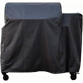 Grill Cover for Recteq Deck Boss 800/900 Pellet Grill, RT-800DB &amp; RT-900DB | Fits Rec tec Deck Boss 800/900 &amp; SmokeStone 480 Griddle; 600D polyester with PVC backing; Weather resistant &amp; UV protection