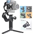 FeiyuTech AI Tracking Camera Gimbal Stabilizer - SCORP MINI 2 Built-in Tracker,Native Vertical Shooting,Bluetooth/Cable Shutter Control,for Sony/Canon/Panasonic/Nikon/Fujifilm/Gopro/Smartphone,Max2.65