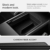 Spigen Tesla Model 3/Y Armrest Centre Console Organiser Tray Black Carbon view 5
