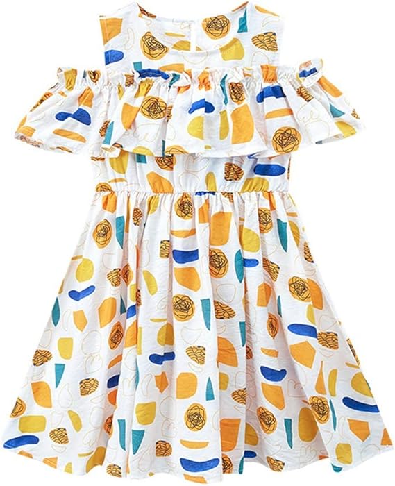 Amazon 実りの秋 ガールズワンピース 夏 半袖 プリンセス風 女の子 ドレス 子供服 女児 キッズ ジュニア お嬢様 可愛い 良い肌触り 通園 通学 発表会 フォーマル ワンピース チュニック 通販