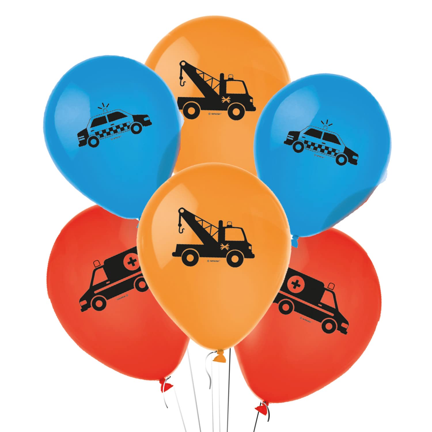 (PKT) On the Road Latex Balloons 11"/27.5cm (6 pk)