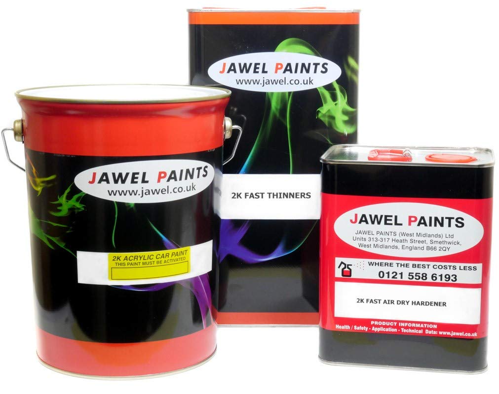 2K Acrylic Car Paint Ral 2004 Bright Orange 12.5lt Kit (5lt paint, 2