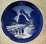 1973 Royal Copenhagen Christmas Plate - Train Homeward Bound
