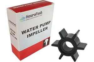 HeuroFosh 16154 Water Pump Impeller for Mercury Marine 4/5 2 2.5 3.3 4 5 6 HP Outboard Engine 47-16154 47-161543 47-8M0204676