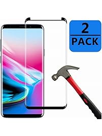 Galaxy S9 plus Screen Protector [2-Pack-Black], OLINKIT Anti-Scratch High Definition Bubble-Free [Case-Friendly] Screen Protector for Galaxy S9 plus HD Clear Film