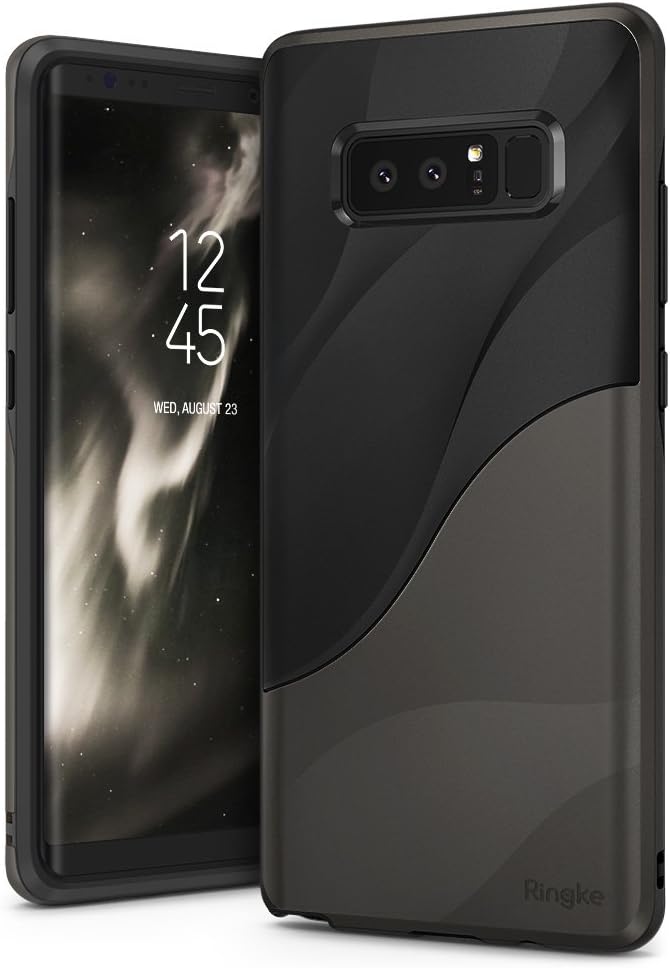 Ringke Wave Case Compatible with Galaxy Note 8 [Metallic Chrome] Dual Layer Heavy Duty Textured Shock Absorbent PC TPU Full-Body Drop Resistant Protection Ergonomic Design Cover for Galaxy Note8