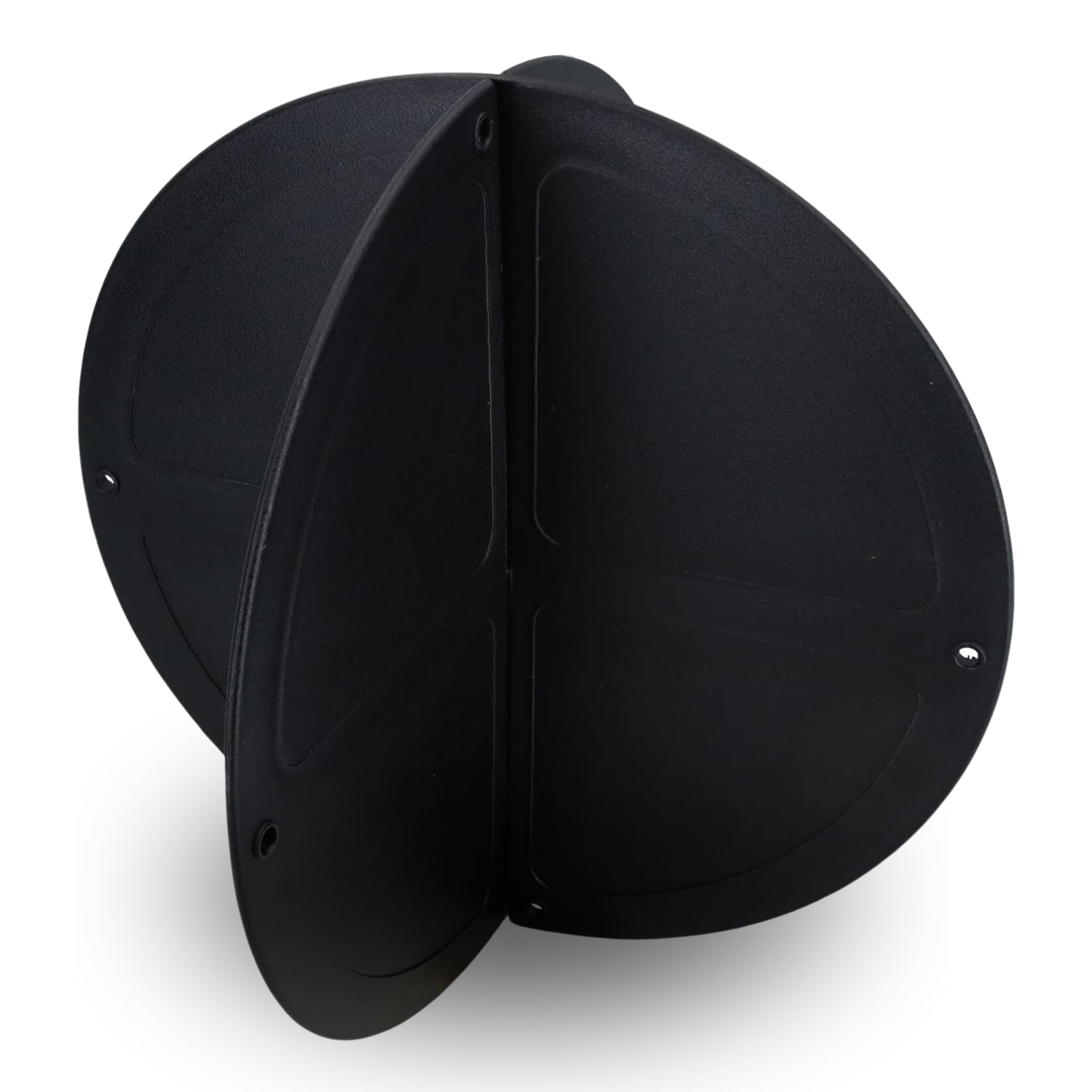 MARINEO Anchor Ball 30 cm Black - Signal Anchor Ball for Anchor Trailer, 2 Pieces, Space-Saving, SeeSchStrO Compliant, Salt Water Resistant, Durable, UV-Resistant