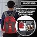 bago 25L Packable Lightweight Backpack - Water Resistant Travel and Hiking Daypack (25-Liter, Red-)