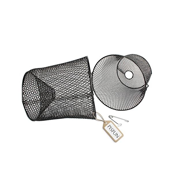 Pisfun-Minnow-Trap-CrawfishEllGrass-ShrimpCrawdads-Trap-Steel-Bait-Traps-Storage-Fishing-Net-Bucket