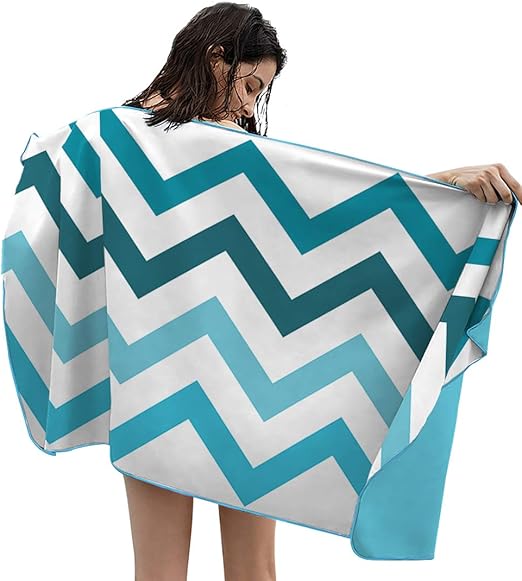 AVOIN Microfiber Chevron Quick Dry Beach Towel Super